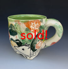 Load image into Gallery viewer, Hannah Niswonger, "Hedgehog and Primrose Mug 1”, #8
