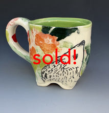 Load image into Gallery viewer, Hannah Niswonger, "Hedgehog and Primrose Mug 2”, #9