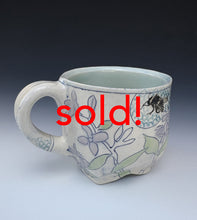 Load image into Gallery viewer, Hannah Niswonger, " Bear, Bumblebee and Allegheny Serviceberry mug”, #12