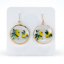 Load image into Gallery viewer, Sam Briegel, "Lemon Plate Earrings 2”, #10