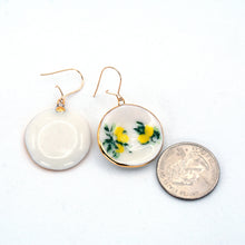 Load image into Gallery viewer, Sam Briegel, "Lemon Plate Earrings 2”, #10