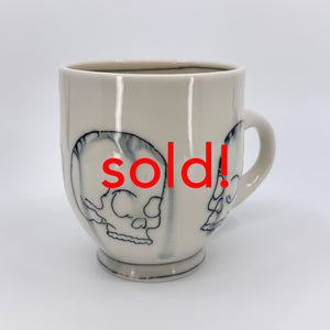 Amanda Barr, "Drippy Skulls Mug", #2