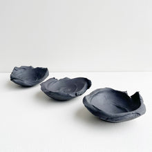 Load image into Gallery viewer, Erica Iman, &quot;Black Clay Moon Bowls, Set of 3&quot;