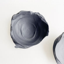 Load image into Gallery viewer, Erica Iman, &quot;Black Clay Moon Bowls, Set of 3&quot;