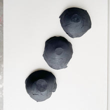 Load image into Gallery viewer, Erica Iman, &quot;Black Clay Moon Bowls, Set of 3&quot;