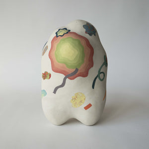 Janny Baek, "Amorphous Being with Flowers"