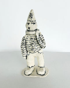 Jennifer Masley, "Stripped Sweater Clown”, #1